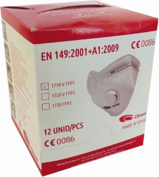 MASQUE FFP2 AVEC SOUPAPE 12pc
