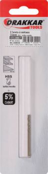 FORET METAUX HSS 5% COBALT 1.5MM 2pc
